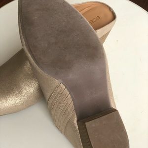 BCBG gold shoes worn once, great condition!